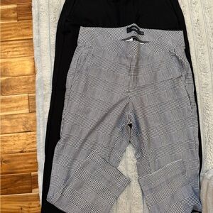 Two pairs of pull on dress pants straight leg Torrid size 0x worn once